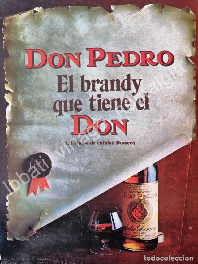 Poster collecting: CARTEL ANTIGUO ORIGINAL DE BRANDY DON PEDRO 1965