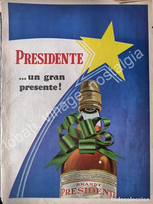 Poster collecting: CARTEL ANTIGUO ORIGINAL DE BRANDY DON PEDRO 1973 UN GRAN PRESENTE