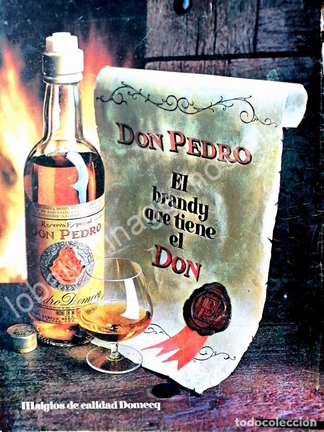 Poster collecting: CARTEL ANTIGUO ORIGINAL DE BRANDY DON PEDRO 1960s EL BRANDY QUE TIENE EL DON