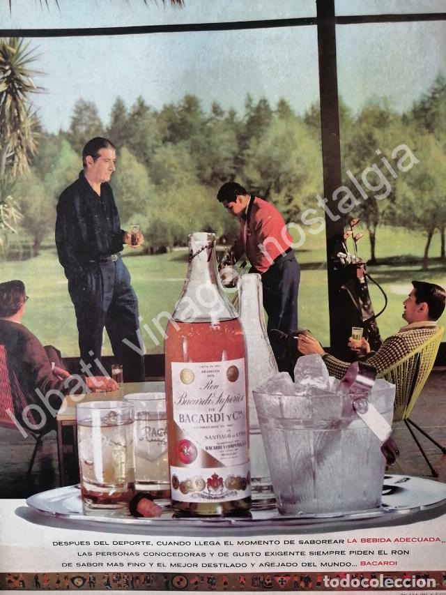 Poster collecting: CARTEL ANTIGUO ORIGINAL DE RON BACARDI 1960, DESPUES DEL DEPORTE