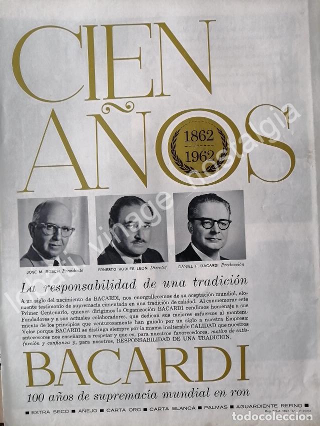 Poster collecting: CARTEL ANTIGUO ORIGINAL DE VINOS BACARDI 100 ANIVERSARIO 1965 -RARO
