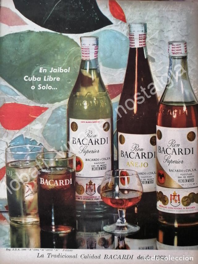 Poster collecting: CARTEL ANTIGUO ORIGINAL DE RON BACARDI 1959 EN JAIBOL