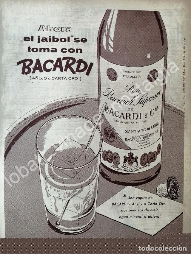 Poster collecting: CARTEL ANTIGUO ORIGINAL DE RON BACARDI 1956 -19