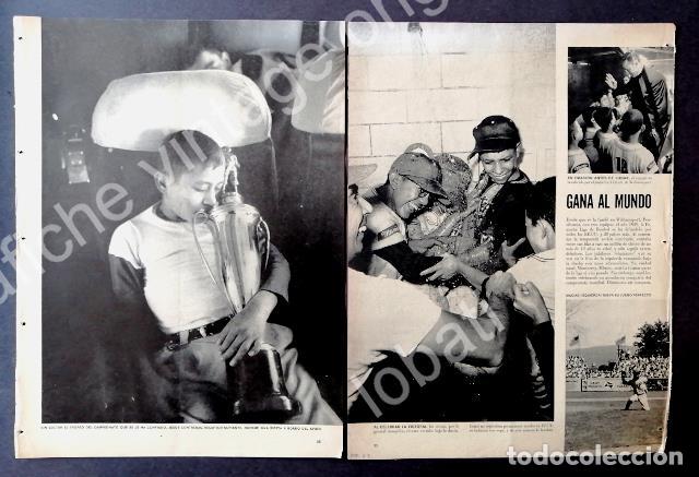 Poster collecting: CARTEL ANTIGUO ORIGINAL DE REPORTAJE LOS NI&Ntilde;OS CAMPEONES DE MONTERREY 1957. BEISBOL