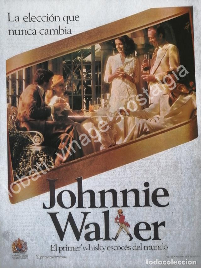 Poster collecting: CARTEL ANTIGUO ORIGINAL DE WHISKY JHONNIE WALKER 1974 ELECCION QUE NUNCA CAMBIA