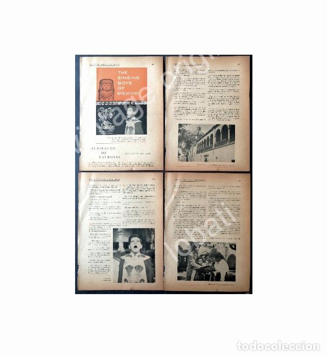 Poster collecting: CARTEL ANTIGUO ORIGINAL DE REPORTAJES SOBRE LOS NI&Ntilde;OS CANTORES DE MORELIA 1959