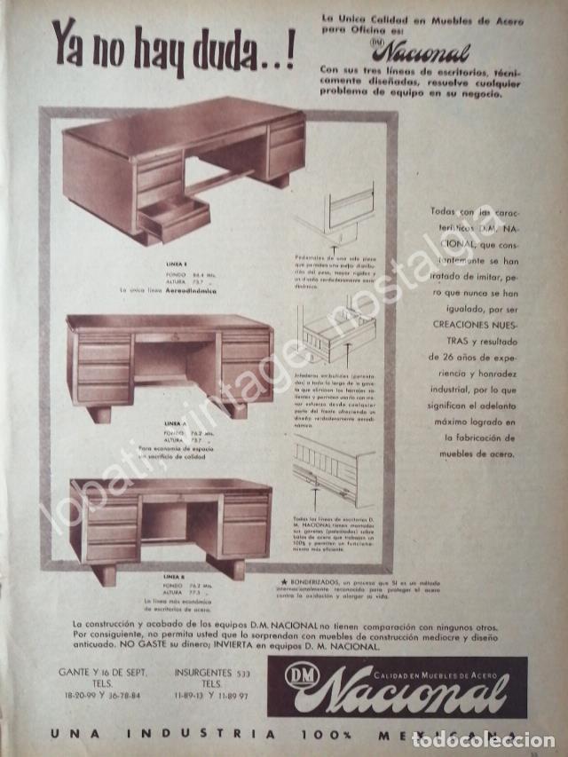 Poster collecting: CARTEL ANTIGUO ORIGINAL DE D.M. NACIONAL. INDUSTRIAS RUIZ GALINDO S.A 1956 /4
