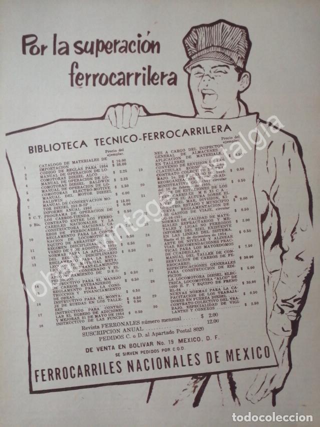 Poster collecting: CARTEL ANTIGUO ORIGINAL DE FERROCARRILES NACIONALES Y SUS MANUALES 1956