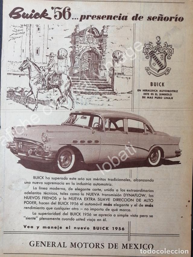 Poster collecting: CARTEL ANTIGUO ORIGINAL DE AUTOS BUICK 1956 GENERAL MOTORS