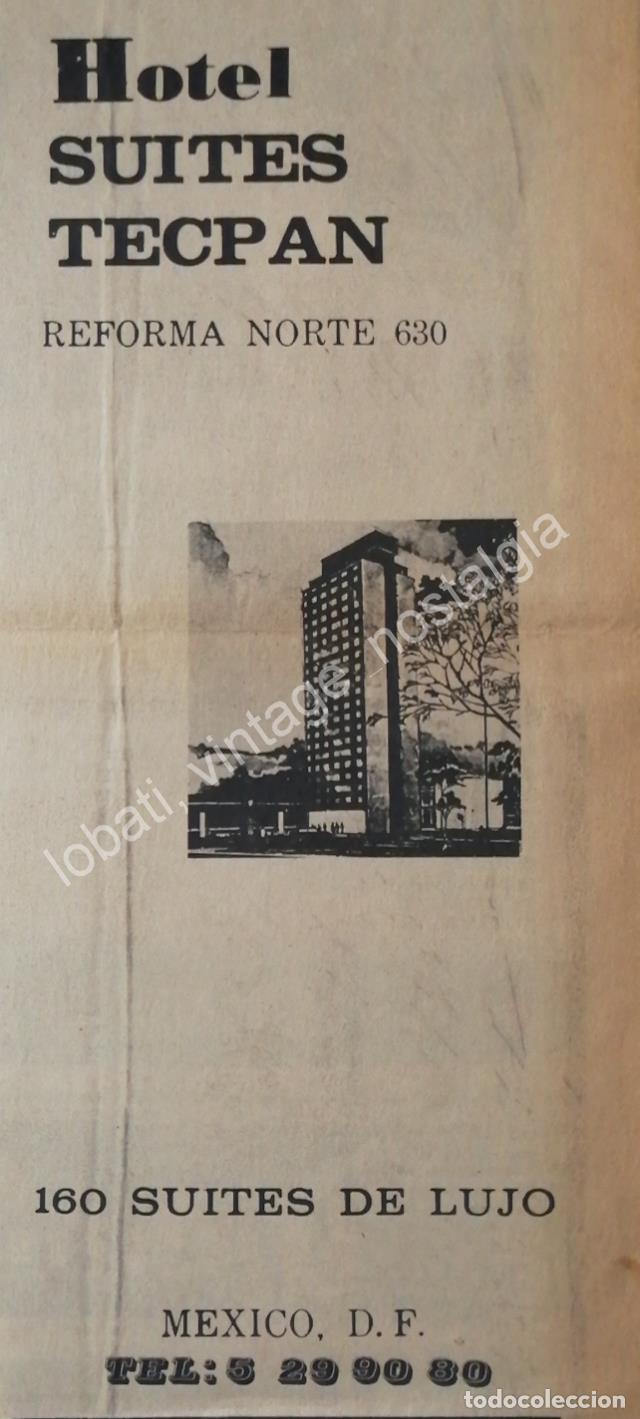 Poster collecting: CARTEL ANTIGUO ORIGINAL DE HOTEL SUITES TECPAN 1960s