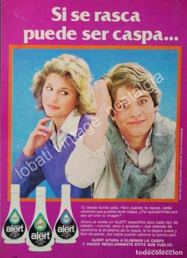 Poster collecting: CARTEL ANTIGUO ORIGINAL DE ERNESTO LAGUARDIA Y CHAMPOO ALERT 1980s / FEP