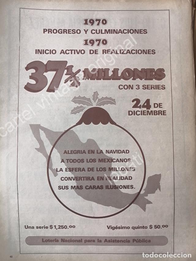 Sammeln von Plakaten: CARTEL ANTIGUO ORIGINAL DE LA LOTERIA NACIONAL 1970 / 78