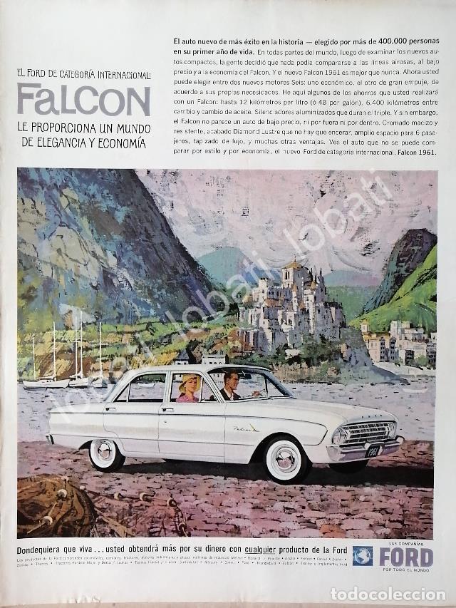 Sammeln von Plakaten: CARTEL ANTIGUO ORIGINAL DE AUTOS FORD FALCON 1961 /493