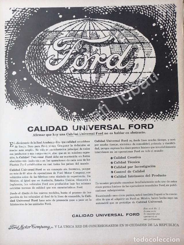 Sammeln von Plakaten: CARTEL ANTIGUO ORIGINAL DE AUTOS FORD 1964 /515