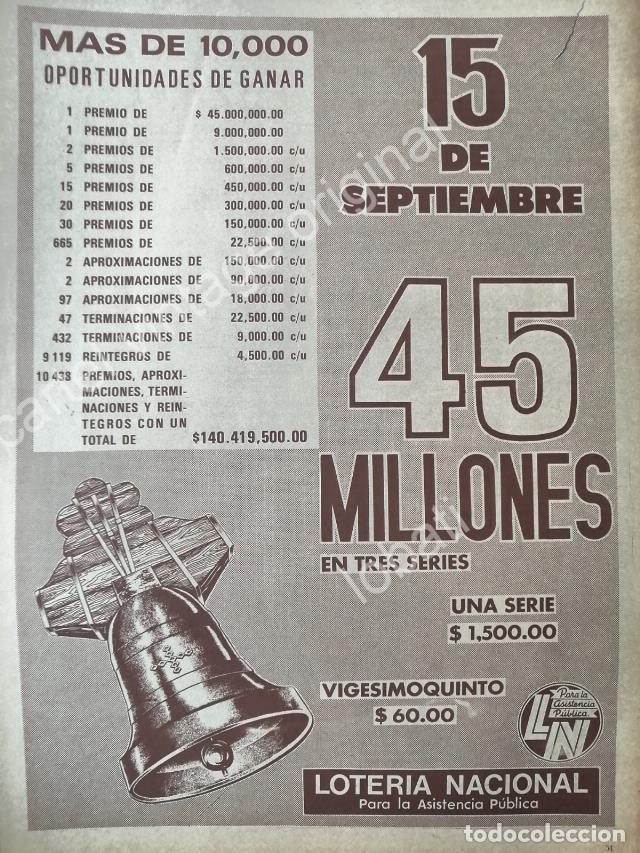 Sammeln von Plakaten: CARTEL ANTIGUO ORIGINAL DE LA LOTERIA NACIONAL 1970 /89