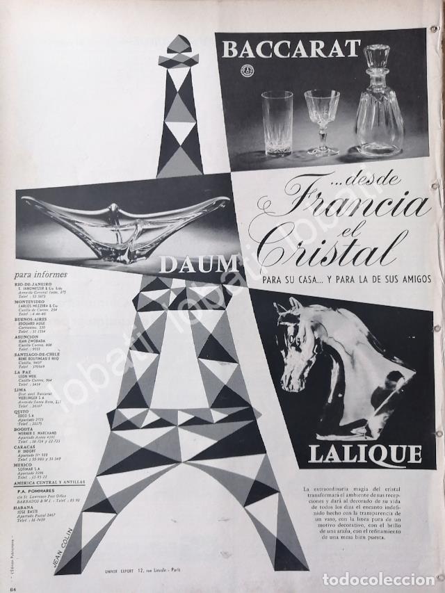 Sammeln von Plakaten: CARTEL ANTIGUO ORIGINAL DE LALIQUE, DE CRISTAL DE BACCARAT 1956 DIBUJO DE JEAN COLIN /332