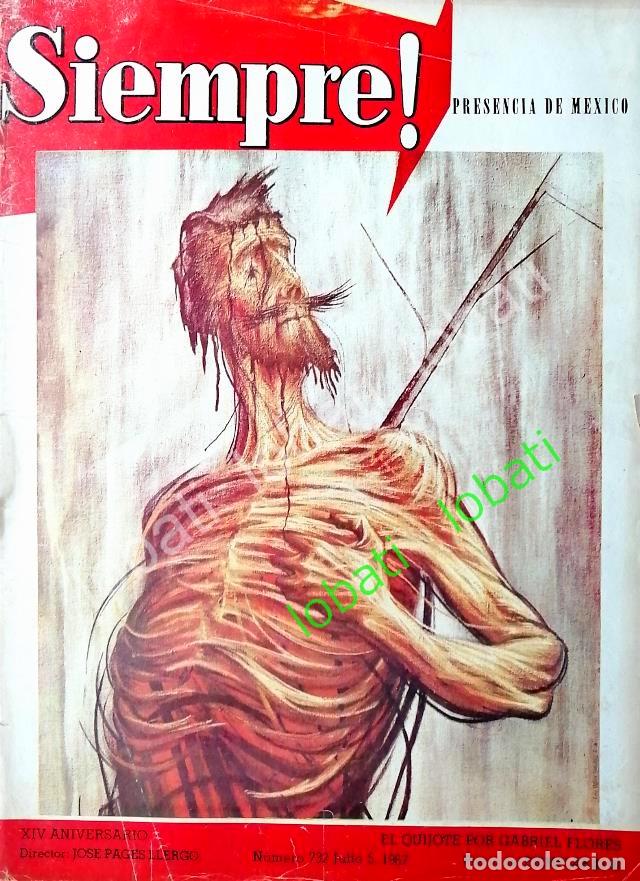 Collectionnisme d'affiches: CARTEL ANTIGUO ORIGINAL DE PORTADA RETRO DE GABRIEL FLORES, EL QUIJOTE 1967 / ARTE / PINTORES