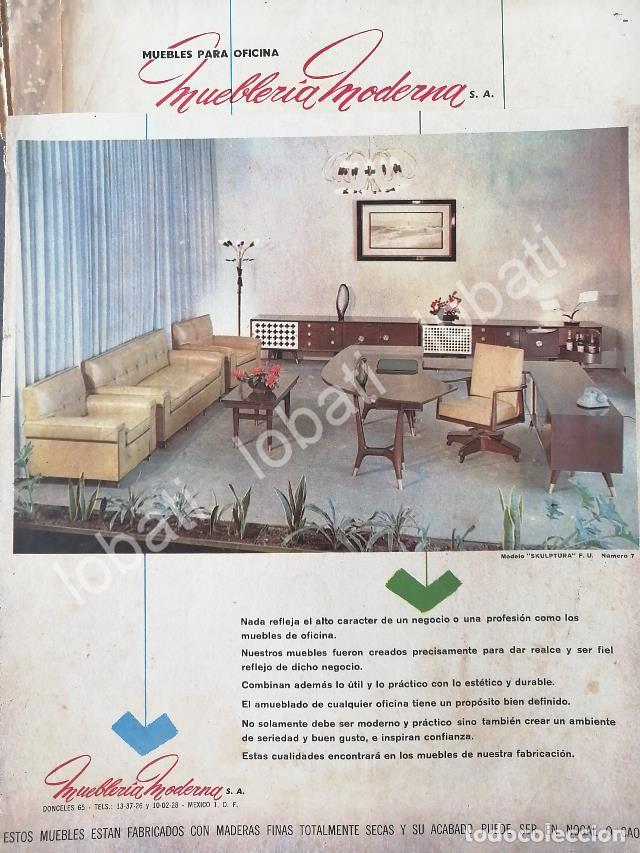 Collectionnisme d'affiches: CARTEL ANTIGUO ORIGINAL DE MUEBLERIA MODERNA 1962 (DONCELES No65 D.F) /470