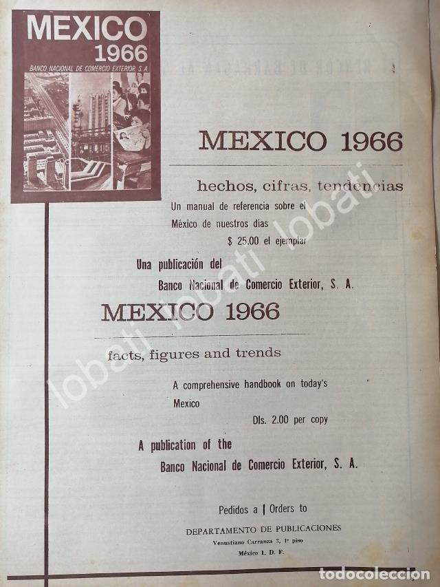Collectionnisme d'affiches: CARTEL ANTIGUO ORIGINAL DE EL BANCO NAC. DE COMERCIO EXTERIOR PRESENTA LIBRO MEXICO 1966 /508