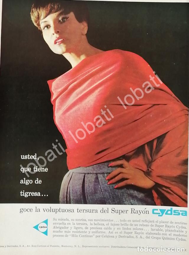 Collectionnisme d'affiches: CARTEL ANTIGUO ORIGINAL DE SUPER RAYON DE CYDSA, CELULOSA Y DERIVADOS 1961 MONTERREY /597