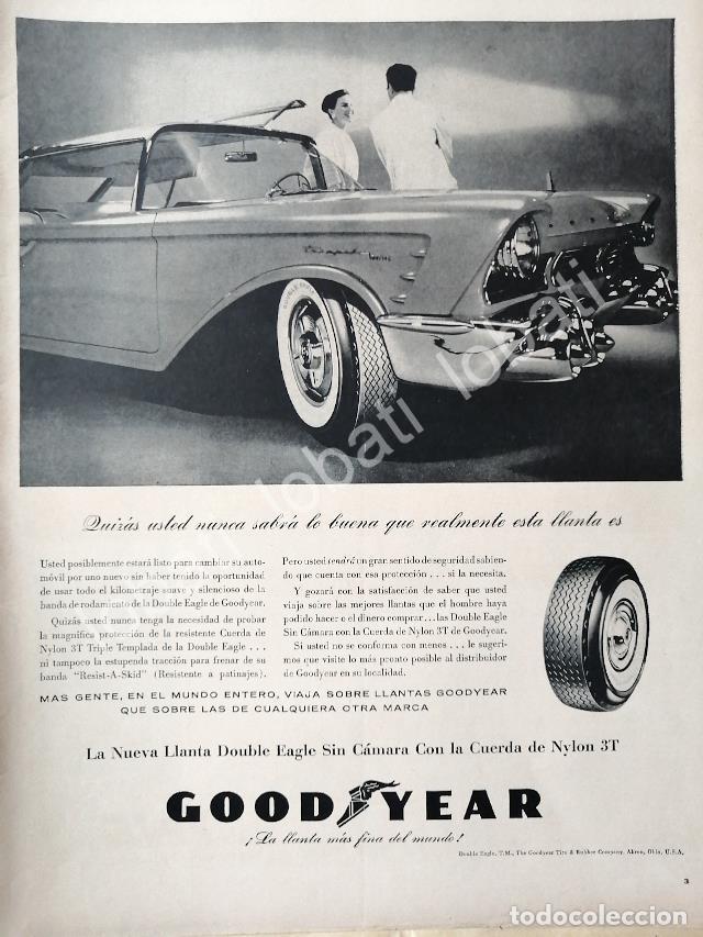 Collectionnisme d'affiches: CARTEL ANTIGUO ORIGINAL DE DE LLANTAS GOOD YEAR DOUBLE EAGLE 1959 /N88