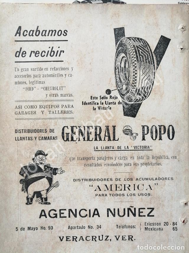 Collectionnisme d'affiches: CARTEL ANTIGUO ORIGINAL DE NEUMATICOS. LLANTAS GENERAL POPO 19450s /144