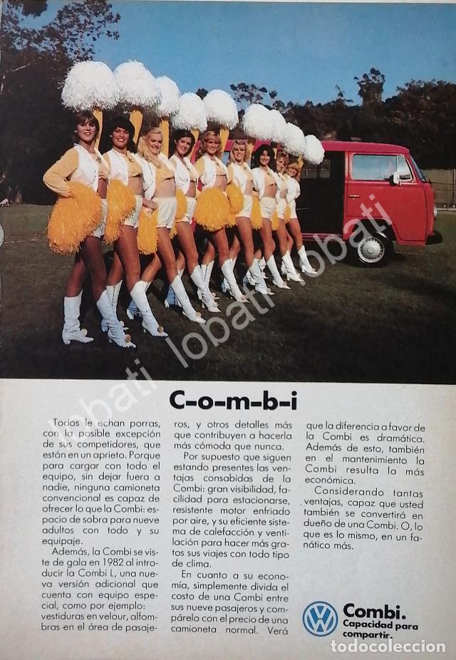 Sammeln von Plakaten: CARTEL ANTIGUO ORIGINAL DE AUTOS VOLKSWAGEN COMBI 1982 /684 (T.CHICO)