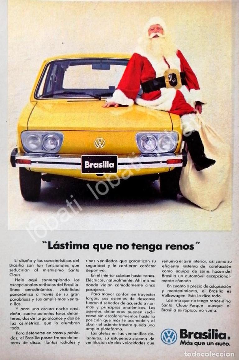 Sammeln von Plakaten: CARTEL ANTIGUO ORIGINAL DE AUTOS VOLKSWAGEN BRASILIA 1974 PRIMERA GENERACION /678