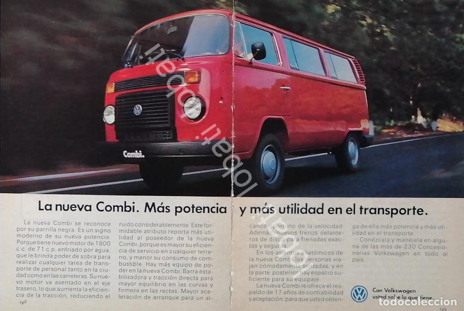 Sammeln von Plakaten: CARTEL ANTIGUO ORIGINAL DE AUTOS VOLKSWAGEN COMBI 1970s /636