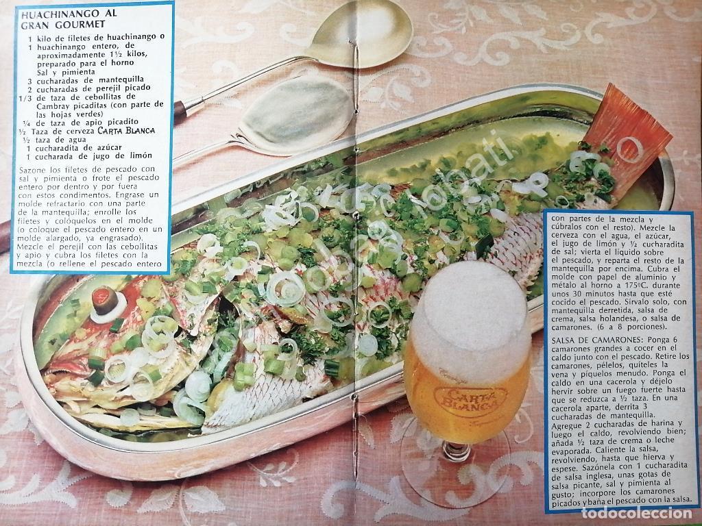 Sammeln von Plakaten: CARTEL ANTIGUO ORIGINAL DE AFICHE PROMOCIONAL CARTA BLANCA 1970s /209