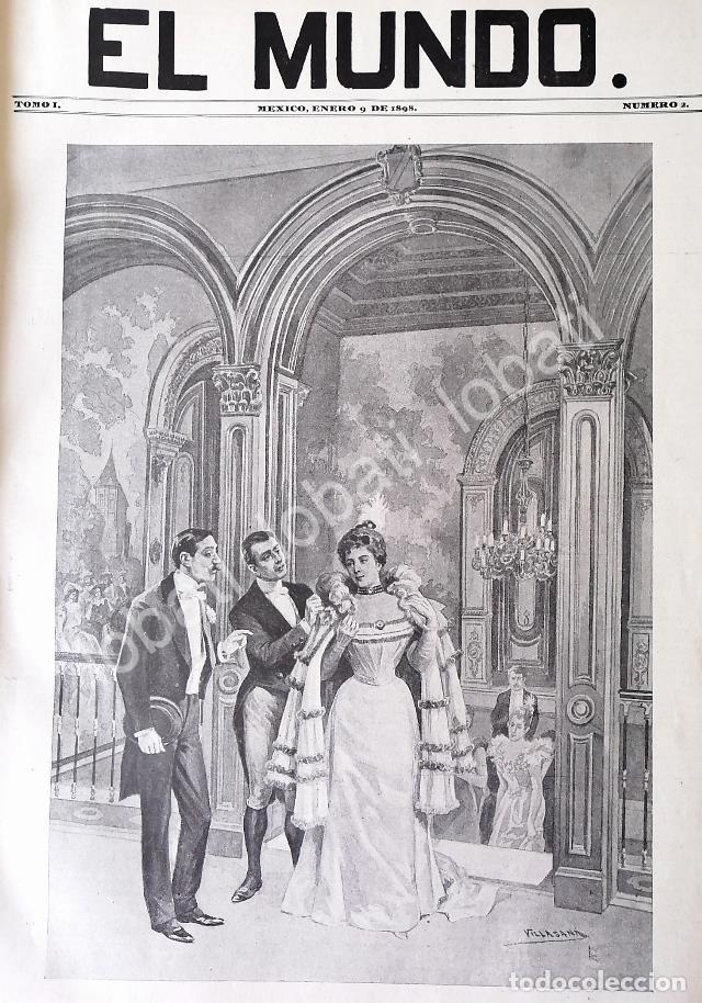 Sammeln von Plakaten: PORTADA ANTIGUA ORIGINAL 1898 ENTRADA AL BAILE. POR: JOSE MARIA VILLASANA