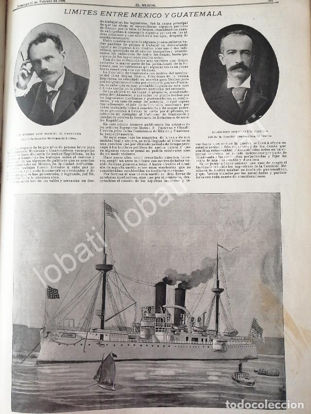 Sammeln von Plakaten: CARTEL ANTIGUO ORIGINAL DE EL CONFLICTO FRONTERIZO MEXICO - GUATEMALA 1898 /PLT Y MAS NOTAS