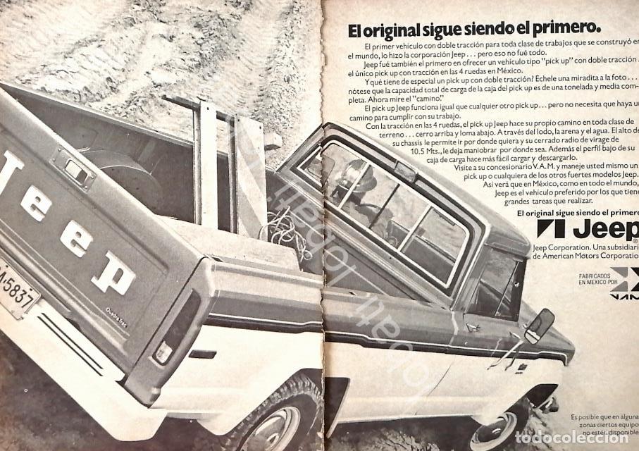 Colecionismo de cartazes: CARTEL ANTIGUO ORIGINAL DE MINI CARTEL CAMIONETA JEEP-VAM 1960s / 721 /RARO