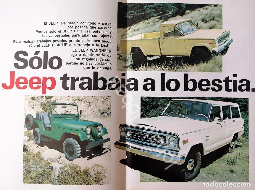 Colecionismo de cartazes: CARTEL ANTIGUO ORIGINAL DE MINI CARTEL AUTOS. WILLIS JEEP CJ-7 1982 / 718