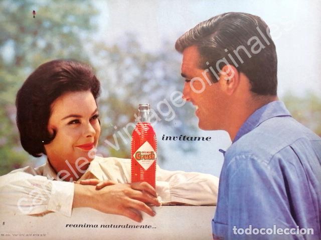 Colecionismo de cartazes: CARTEL ANTIGUO ORIGINAL DE ORANGE CRUSH 1962 INVITAME /10
