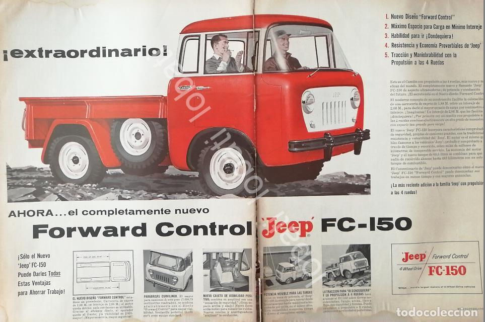 Colecionismo de cartazes: CARTEL ANTIGUO ORIGINAL DE CAMION WILLYS JEEP FC-150 1956 / 757