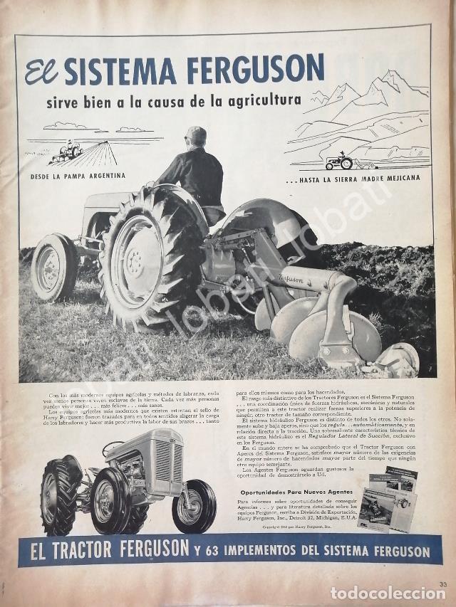 Colecionismo de cartazes: CARTEL ANTIGUO ORIGINAL DE TRACTORES FERGUSON 1953 / 764