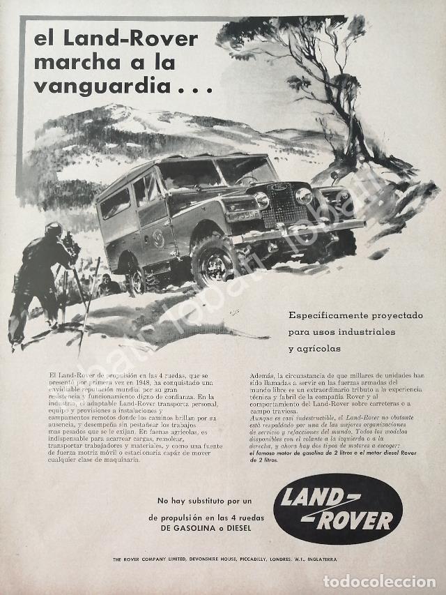 Colecionismo de cartazes: CARTEL ANTIGUO ORIGINAL DE DE AUTOS LAND ROVER 1958 / 731