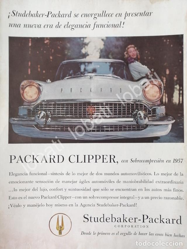 Colecionismo de cartazes: CARTEL ANTIGUO ORIGINAL DE AUTOS. STUDEBAKER CLIPPER 1957 / 775