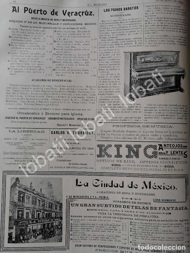 Colecionismo de cartazes: CARTEL ANTIGUO ORIGINAL DE PIANOS ROSENKRANZ DE CASA WAGNER Y LEVIEN 1895 & MAS PUBLICIDADES
