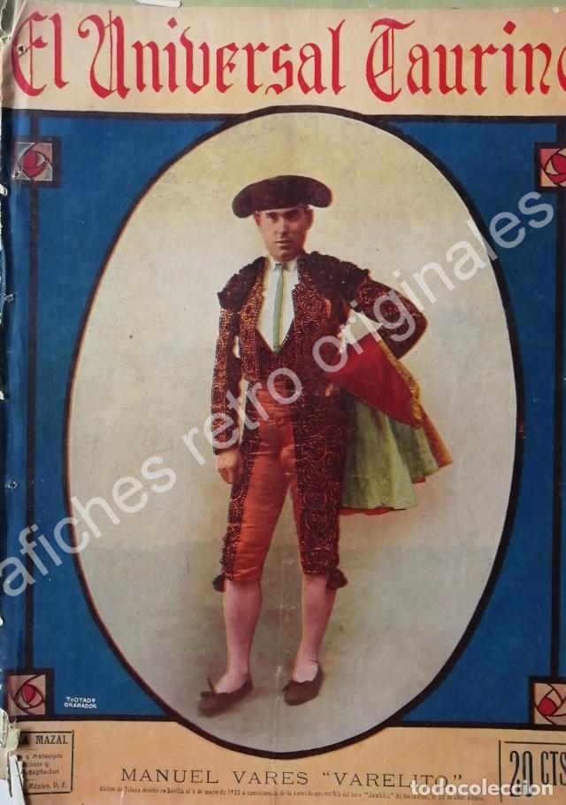 Colecionismo de cartazes: PORTADA ANTIGUA ORIGINAL 1922. MUERTE DE MANUEL VARES VARELITO