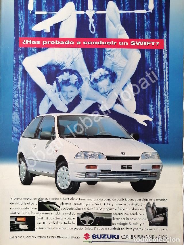 Colecionismo de cartazes: CARTEL ANTIGUO ORIGINAL DE AUTOS SUZUKI SWIFT GS 1994 / 866