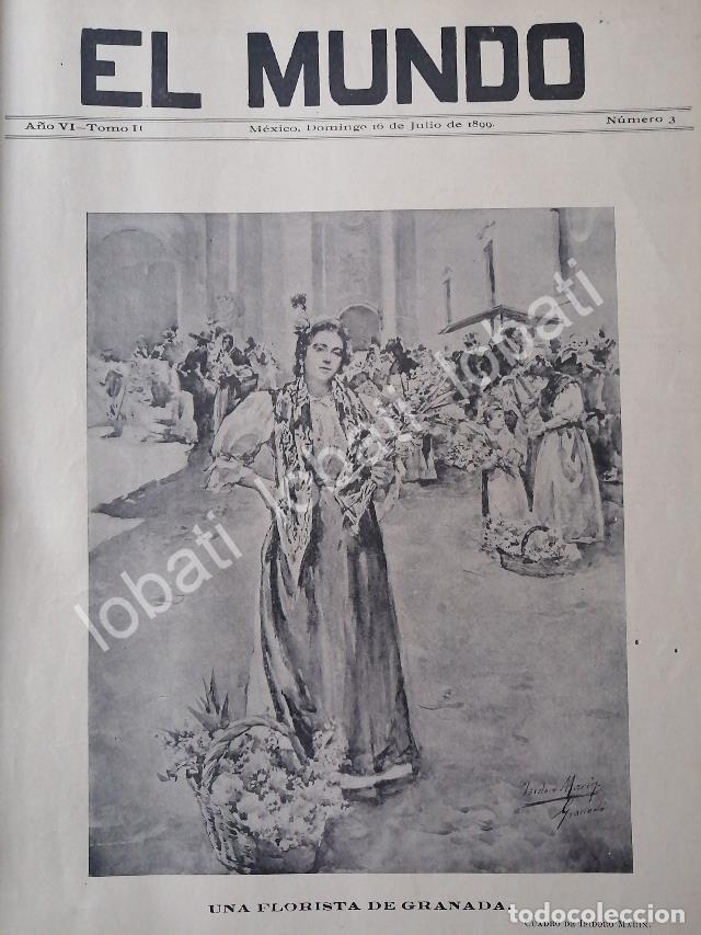 Collectionnisme d'affiches: PORTADA ANTIGUA ORIGINAL 1899 POR ISIDORO MARIN- FLORISTA DE GRANADA