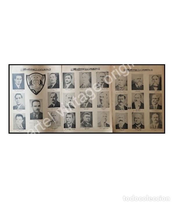 Collectionnisme d'affiches: CARTEL ANTIGUO ORIGINAL DE CAMARA DE COMERCIO DE MONTERREY Y SUS MIEMBROS. 1945