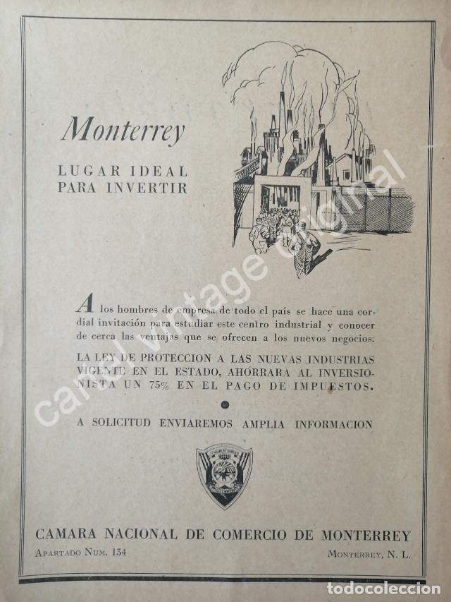Poster collecting: CARTEL ANTIGUO ORIGINAL DE CAMARA NACIONAL DEL COMERCIO DE MONTERREY 1942