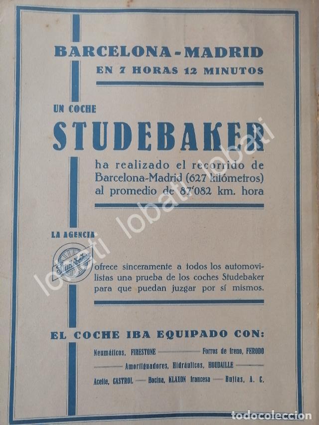 Poster collecting: CARTEL ANTIGUO ORIGINAL DE AUTOS STUDEBAKER 1930 /974