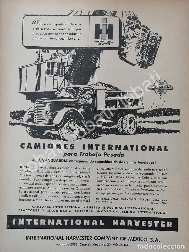 Poster collecting: CARTEL ANTIGUO ORIGINAL DE CAMIONES INTERNATIONAL HARVESTER 1946 /973