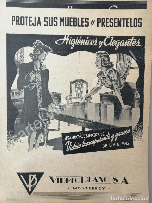 Poster collecting: CARTEL ANTIGUO ORIGINAL DE EMPRESA VIDRIO PLANO S.A MONTERREY 1941