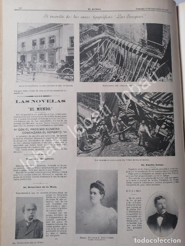 Poster collecting: CARTEL ANTIGUO ORIGINAL DE INCENDIO EN LA IMPRENTA. LA EUROPEA Y OTRAS NOTAS 1899 ldm