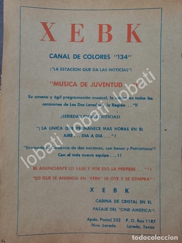 Collectionnisme d'affiches: CARTEL ANTIGUO ORIGINAL DE RADIO DIFUSORA XEBK. SALTILLO 1963 /101